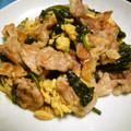 J・0505's cooksnap of when they made 豚肉ほうれん草と卵のさっぱり炒め.