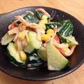 小ねこママもりんちゅ's cooksnap of when they made ピリ辛！　胡瓜とカニカマのマヨサラダ.
