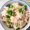 みみよす's cooksnap of when they made レンジで簡単！ほんだしで豆ごはん.