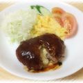 ぽむはるちゃん's cooksnap of when they made チーズインハンバーグ.