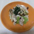 Pegumin's cooksnap of when they made 簡単☆豚と小松菜のサッパリ和え.