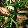 kimig's cooksnap of when they made にらと鶏胸肉の甘酢炒め.
