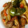 ピーちぃ's cooksnap of when they made 鶏肉と新じゃがのガリバタ炒め☆.