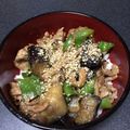 ニャンコおばさん's cooksnap of when they made *なすと豚肉のピリ辛味噌ダレ丼*.