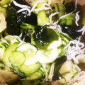 erewvy's cooksnap of when they made 我が家の定番☆きゅうりとわかめの酢の物.