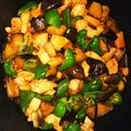 ばすけっと女子's cooksnap of when they made 柔らかい☆鶏むね肉と茄子のコチュ炒め.
