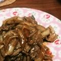 よしみるく's cooksnap of when they made 豚肉と玉ねぎの絶品ポン炒め.