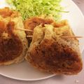 SaaaChiiiN's cooksnap of when they made 余ったカレーで…油揚げでコロッケ風♡.