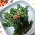 かぴーな's cooksnap of when they made ルクエで1分！いんげん豆のごま和え.