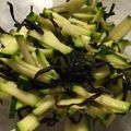 yuchinori's cooksnap of when they made 材料２つ一分で和風★ズッキーニと塩昆布.