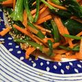 石崎ほし's cooksnap of when they made ＊ほうれん草と人参のナムル風和え＊.