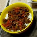 ゆきぶ～'s cooksnap of when they made 牛こまで 彼が喜ぶ 焼肉丼.