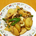 あまいモン's cooksnap of when they made 新じゃがとたけのこのごま味噌炒め.