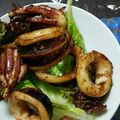 サーモン刺身's cooksnap of when they made イカげそ唐揚げ 簡単ﾚｼﾋﾟ.