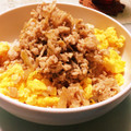 0mani0's cooksnap of when they made 節約☆とろぉり卵のそぼろ丼.