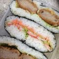 お抹茶らぶ's cooksnap of when they made カツサンドな★おにぎらず.