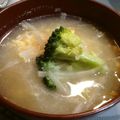 feleza's cooksnap of when they made 生姜と卵とブロッコリーのぽかぽかスープ.