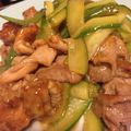 クマたぬき's cooksnap of when they made 大雑パッ！豚肉ときゅうりの中華炒め.