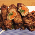 zawa612's cooksnap of when they made 豚肉の アスパラ ごぼう 照り焼き巻き.