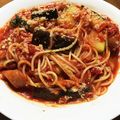 げん君's cooksnap of when they made ナスとズッキーニのトマトパスタ.