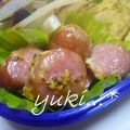 yukiはぴ's cooksnap of when they made お弁当に〜ウインナーマヨマスタード焼き♪.