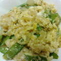 pucyipan's cooksnap of when they made 新たまと絹さやの卵とじ.