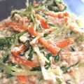 たんぽぽぽ⸝⋆'s cooksnap of when they made 水菜とにんじんの白和え☆簡単.