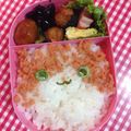 たにたーに's cooksnap of when they made 簡単！一分でキャラ弁(ジバニャン).