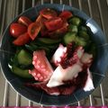 ともぱんたから's cooksnap of when they made タコときゅうりとトマトの柚子香味マリネ.