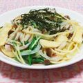 まあまま☆0403's cooksnap of when they made ありあわせ簡単和風スパゲティ.
