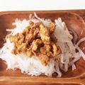 jackieO8's cooksnap of when they made 大根ときゅうりの肉味噌サラダ.