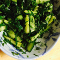 Y♡M's cooksnap of when they made ❁簡単 きゅうりと紫蘇のサラダ漬け物❁.
