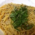 akolife's cooksnap of when they made しらすと大葉のパスタ*バターしょうゆ味★.