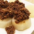hane×2mama's cooksnap of when they made 大根ステーキ肉味噌がけ.