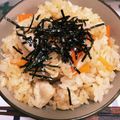 ばななはおやつ's cooksnap of when they made ●麺つゆだけで☆鶏ごぼうの炊き込みご飯●.