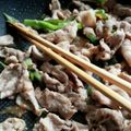 ☆ぴの。☆'s cooksnap of when they made 豚コマの梅ポン炒め。.