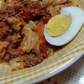 ちずぴよ's cooksnap of when they made 【切って入れる】キャベツと挽肉のトマト煮.