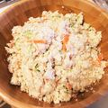 めぐコン's cooksnap of when they made しっとりおからサラダ.