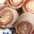 うさmimichan's cooksnap of when they made お弁当のおかずに★くるくるチーベーちくわ.