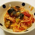 Mコヤマ's cooksnap of when they made 茄子とトマトのパスタ♪.