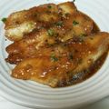 macchin's cooksnap of when they made カラスガレイのWゴマ焼き.