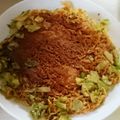 あやとろ's cooksnap of when they made 発売前簡単チキンラーメンお好み焼き.