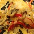 けーけー．'s cooksnap of when they made メカジキのクリームソース～アイオリ風味～.