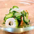 あけちゃんち。's cooksnap of when they made 簡単❤︎胡瓜と新玉ねぎと竹輪の酢の物.