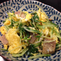 北西空's cooksnap of when they made 水菜と卵のコンソメ炒め.