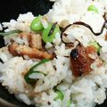 ★★★あんず★★★'s cooksnap of when they made 鰻と枝豆のまぜご飯.