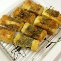 くまやっこ's cooksnap of when they made ＜高野豆腐のチーズサンド☆磯辺フライ＞♪.