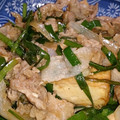 おつまみぃ's cooksnap of when they made 厚揚げと豚こまの甘辛炒め.