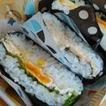 misarinmama's cooksnap of when they made ベーコンエッグおにぎらず.