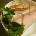 由芽15's cooksnap of when they made ハムで貝割れ巻いただけ～♪.